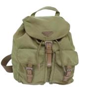 Pre-owned Nylon backpacks Prada Vintage , Green , Dames