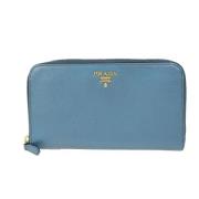 Pre-owned Leather wallets Prada Vintage , Blue , Dames