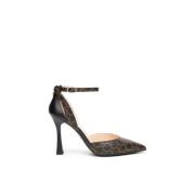 Leren en technisch materiaal pumps Nerogiardini , Brown , Dames