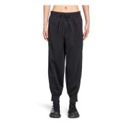 Zwarte Cuffed Jersey Broek Y-3 , Black , Heren