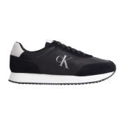 Zwarte Casual Synthetische Sneakers Calvin Klein Jeans , Black , Heren