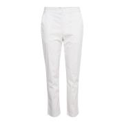 Klassieke Witte Elastische Taille Broek InWear , White , Dames