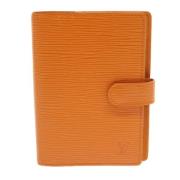 Pre-owned Leather home-office Louis Vuitton Vintage , Orange , Dames