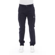 Cargo Broek - Effen Kleur - Livorno Baldinini , Blue , Heren