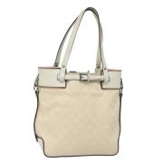 Pre-owned Canvas handbags Gucci Vintage , Beige , Dames