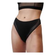 Glinsterende Zwarte Mesh Slipjes Undress Code , Black , Dames