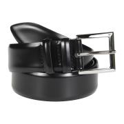 Klassieke Leren Riem Orciani , Black , Heren