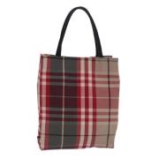 Pre-owned Canvas handbags Burberry Vintage , Red , Dames