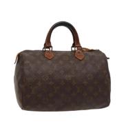 Pre-owned Canvas handbags Louis Vuitton Vintage , Brown , Dames