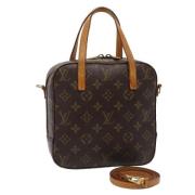 Pre-owned Canvas handbags Louis Vuitton Vintage , Brown , Dames