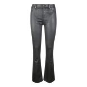 Uitlopende Jeans 7 For All Mankind , Black , Dames