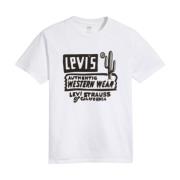 Heren Grafische Crewneck Tee Levi's , White , Heren