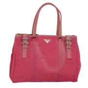 Pre-owned Nylon totes Prada Vintage , Pink , Dames