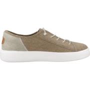 Craft Linen Laced Shoes Hey Dude , Brown , Heren