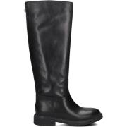 Duck Tala Leren Zwarte Laarzen Shabbies , Black , Dames