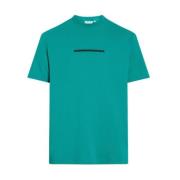 Geëmbosseerd Logo Heren T-shirt Calvin Klein , Green , Heren