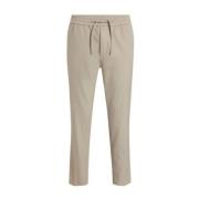 Technische Twill Stretch Jogger Broek Calvin Klein , Beige , Heren