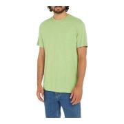 Katoen Linnen Heren T-shirt Calvin Klein , Green , Heren