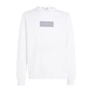 Raised Rubber Logo Sweatshirt Calvin Klein , White , Heren