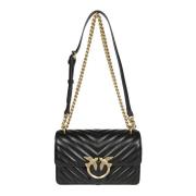 Mini Nappa Love One Tas Pinko , Black , Dames