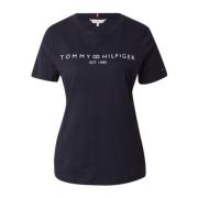 Dames Logo T-Shirt Tommy Hilfiger , Blue , Dames