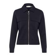 Blauwe Cardigan met Rits InWear , Blue , Dames