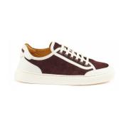 Suede Corduroy Leren Sneaker Testoni , Multicolor , Dames