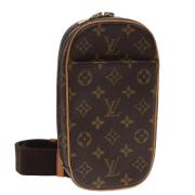 Pre-owned Canvas louis-vuitton-bags Louis Vuitton Vintage , Brown , Da...