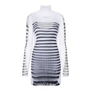 Verenprint Mesh Korte Jurk Jean Paul Gaultier , Blue , Dames