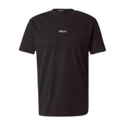 Heren Logo T-shirt Replay , Black , Heren