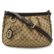 Pre-owned Canvas gucci-bags Gucci Vintage , Beige , Dames