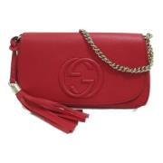 Pre-owned Leather gucci-bags Gucci Vintage , Red , Dames