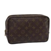 Pre-owned Canvas clutches Louis Vuitton Vintage , Brown , Dames