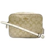 Pre-owned Leather shoulder-bags Coach Pre-owned , Beige , Dames