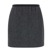 Grijze Pista Rok Tela , Gray , Dames