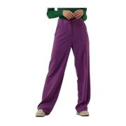 Paarse Lange Broek Damesbroek Silvian Heach , Purple , Dames