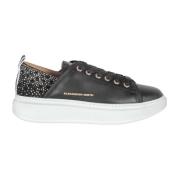 Zwarte Geweven Sneakers Alexander Smith , Black , Dames