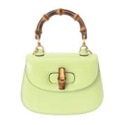 Pre-owned Leather gucci-bags Gucci Vintage , Green , Dames