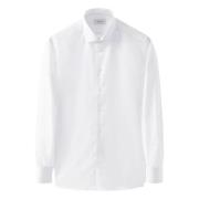 Wit Overhemd Lange Mouw Eton , White , Heren