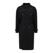 Klassieke Katoenen Trenchcoat Burberry , Black , Heren