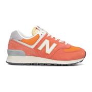 Oranje Lage Sneakers U574 D New Balance , Orange , Dames