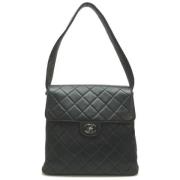 Pre-owned Leather chanel-bags Chanel Vintage , Black , Dames