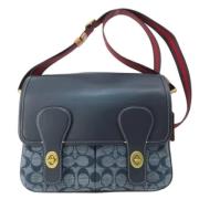 Pre-owned Leather shoulder-bags Coach Pre-owned , Blue , Dames