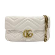 Pre-owned Leather gucci-bags Gucci Vintage , Beige , Dames