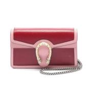 Pre-owned Leather gucci-bags Gucci Vintage , Pink , Dames