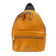 Pre-owned Leather backpacks Coach Pre-owned , Yellow , Dames