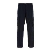 Midnight Blue Cargo Wool Pants Marni , Blue , Heren