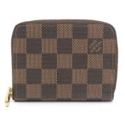 Pre-owned Canvas wallets Louis Vuitton Vintage , Brown , Heren