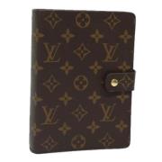 Pre-owned Canvas home-office Louis Vuitton Vintage , Brown , Dames