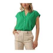 Groene Mouwloze Blouse Stella Forest , Green , Dames